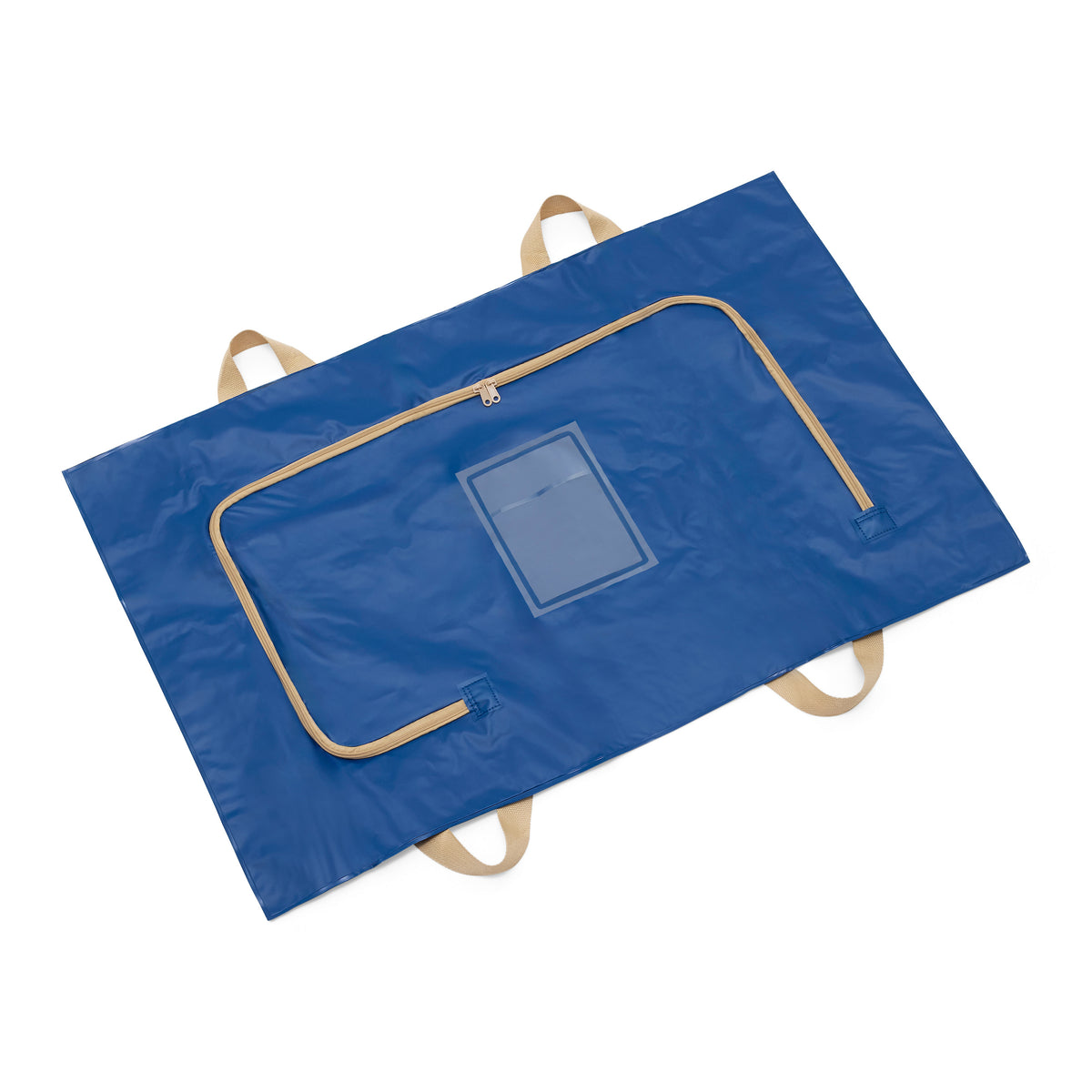 Forever Bed animal cadaver bag showing the patented extended C-shaped zipper for easier placement
